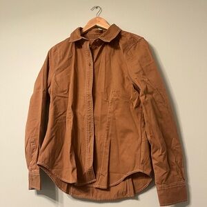 NWT Madewell darted/fitted button down shirt size 12